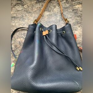 Coach Soft Pebbled Leather Drawstring Shoulder Bag